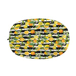 Orange And Lemon Striped Pattern Print Car Side Mirror Covers