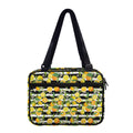 Orange And Lemon Striped Pattern Print Double Strap Bible Bag