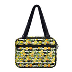 Orange And Lemon Striped Pattern Print Double Strap Bible Bag