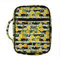 Orange And Lemon Striped Pattern Print Front Pocket Bible Bag