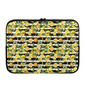 Orange And Lemon Striped Pattern Print Laptop Sleeve