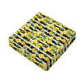 Orange And Lemon Striped Pattern Print Outdoor Seat Cushion Cover