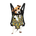 Orange And Lemon Striped Pattern Print Pet Carrier Backpack