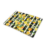 Orange And Lemon Striped Pattern Print Pet Cooling Mat Cover