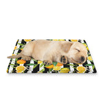 Orange And Lemon Striped Pattern Print Pet Cooling Mat Cover