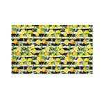 Orange And Lemon Striped Pattern Print Polyester Flag