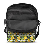 Orange And Lemon Striped Pattern Print Rectangular Crossbody Bag
