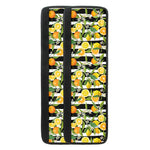 Orange And Lemon Striped Pattern Print Refrigerator Handle Covers