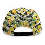 Orange And Lemon Striped Pattern Print Snapback Cap