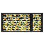 Orange And Lemon Striped Pattern Print Trifold Wallet