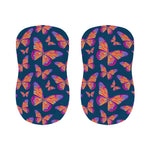 Orange And Purple Butterfly Print Bar Stool Covers