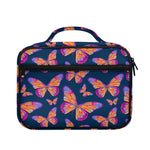 Orange And Purple Butterfly Print Briefcase Bible Bag