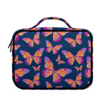 Orange And Purple Butterfly Print Briefcase Bible Bag