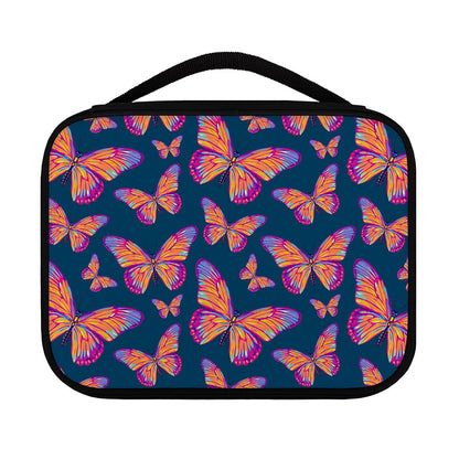 Orange And Purple Butterfly Print Classic Bible Case