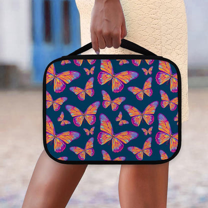 Orange And Purple Butterfly Print Classic Bible Case
