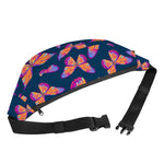 Orange And Purple Butterfly Print Fanny Pack