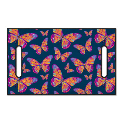Orange And Purple Butterfly Print Golf Cart Seat Cover