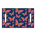 Orange And Purple Butterfly Print Golf Cart Seat Cover