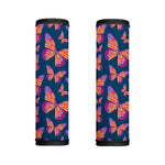 Orange And Purple Butterfly Print Handle Covers
