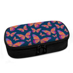 Orange And Purple Butterfly Print Insulin Cooler Travel Case