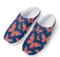 Orange And Purple Butterfly Print Mesh Casual Shoes