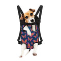Orange And Purple Butterfly Print Pet Carrier Backpack