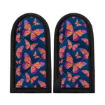 Orange And Purple Butterfly Print Skillet Handle Cover