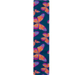 Orange And Purple Butterfly Print Table Runner