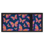 Orange And Purple Butterfly Print Trifold Wallet