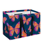 Orange And Purple Butterfly Print Utility Tote Bag