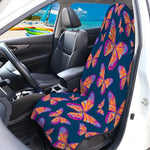 Orange And Purple Butterfly Print Waterproof Car Seat Cover