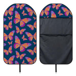 Orange And Purple Butterfly Print Waterproof Car Seat Cover