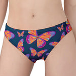 Orange And Purple Butterfly Print Women's Panties