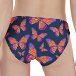 Orange And Purple Butterfly Print Women's Panties