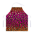 Orange And Purple Leopard Print Adjustable Apron