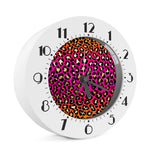 Orange And Purple Leopard Print Alarm Clock