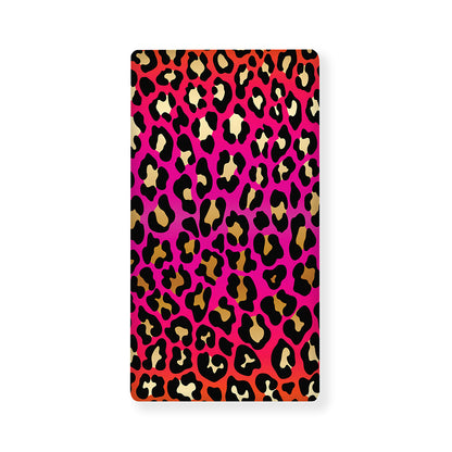 Orange And Purple Leopard Print Baby Crib Sheet