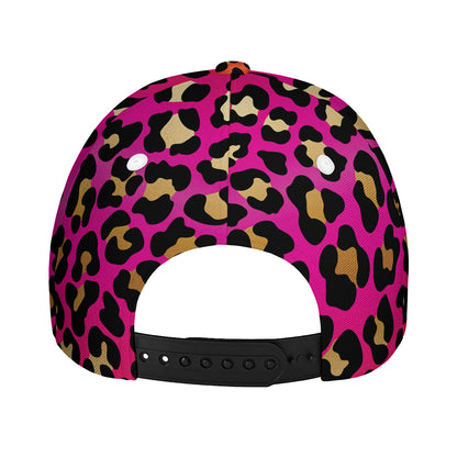 Orange And Purple Leopard Print Baseball Cap