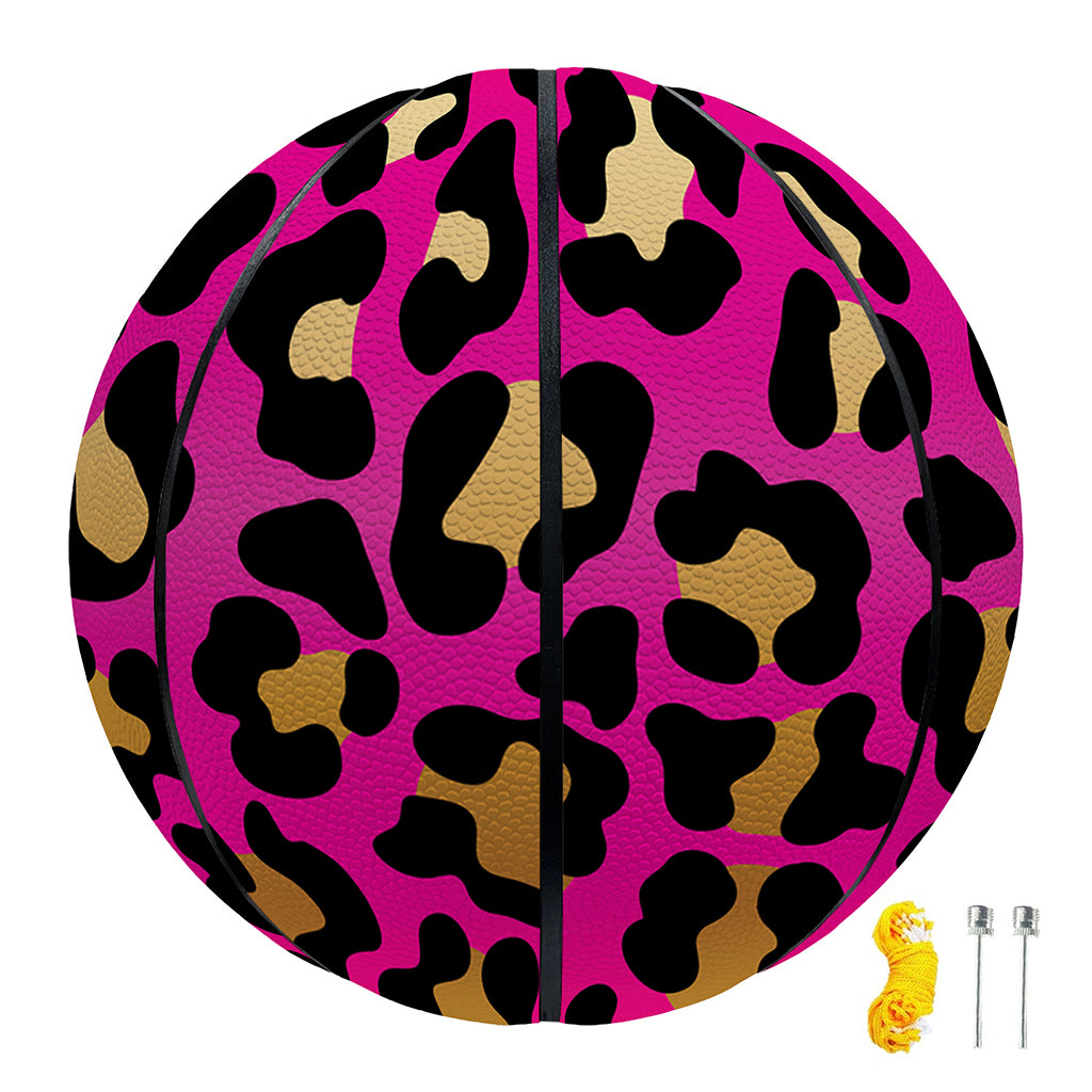 Orange And Purple Leopard Print Basketball