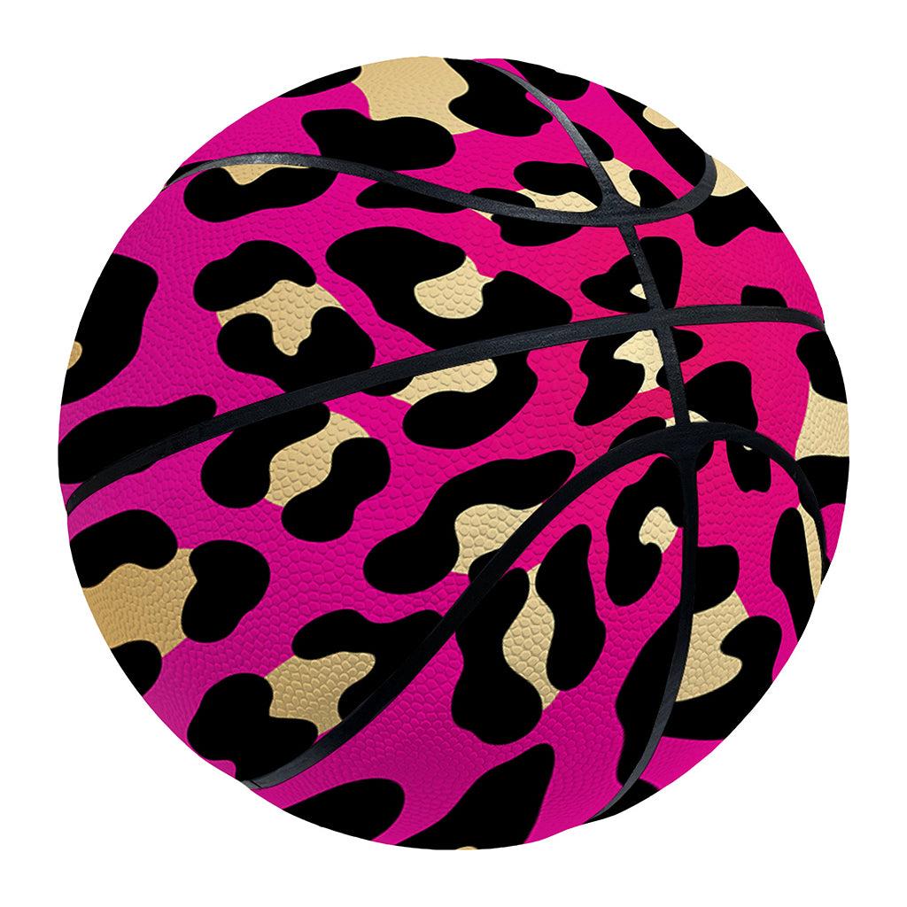 Orange And Purple Leopard Print Basketball