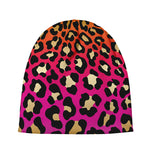 Orange And Purple Leopard Print Beanie