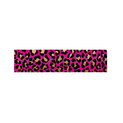 Orange And Purple Leopard Print Bed Runner