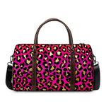 Orange And Purple Leopard Print Duffle Bag