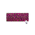 Orange And Purple Leopard Print Extended Mouse Pad