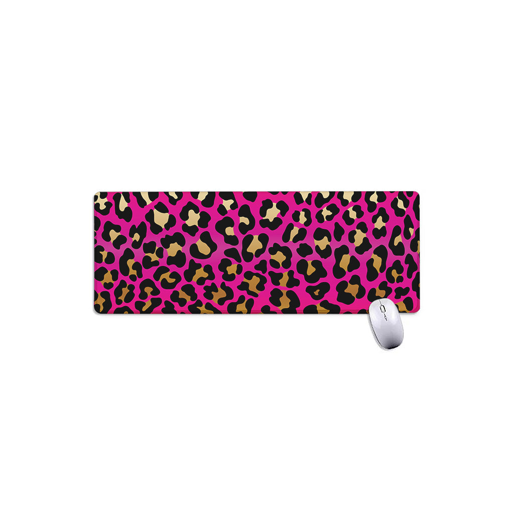 Orange And Purple Leopard Print Extended Mouse Pad