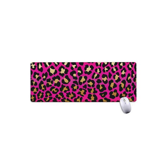 Orange And Purple Leopard Print Extended Mouse Pad