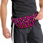 Orange And Purple Leopard Print Fanny Pack