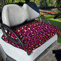 Orange And Purple Leopard Print Golf Cart Seat Cover