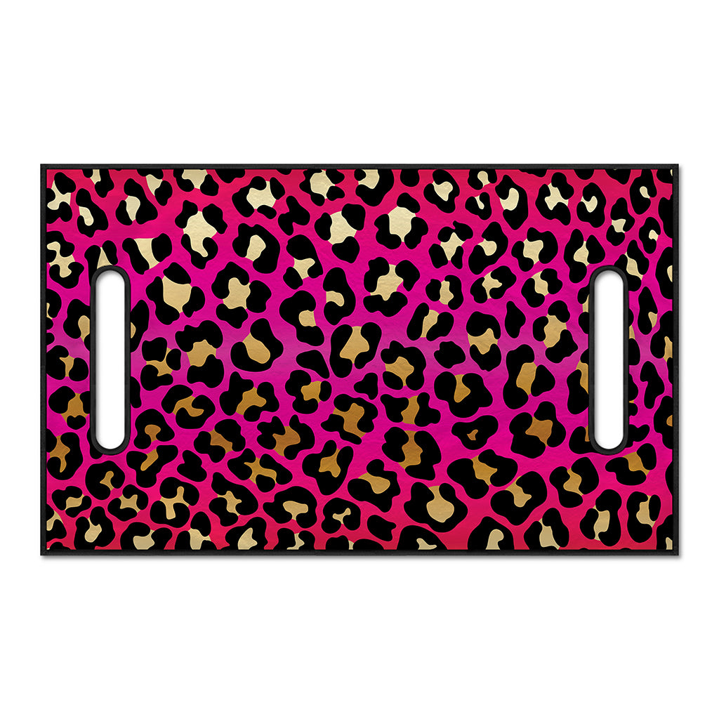Orange And Purple Leopard Print Golf Cart Seat Cover
