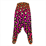 Orange And Purple Leopard Print Hammer Pants